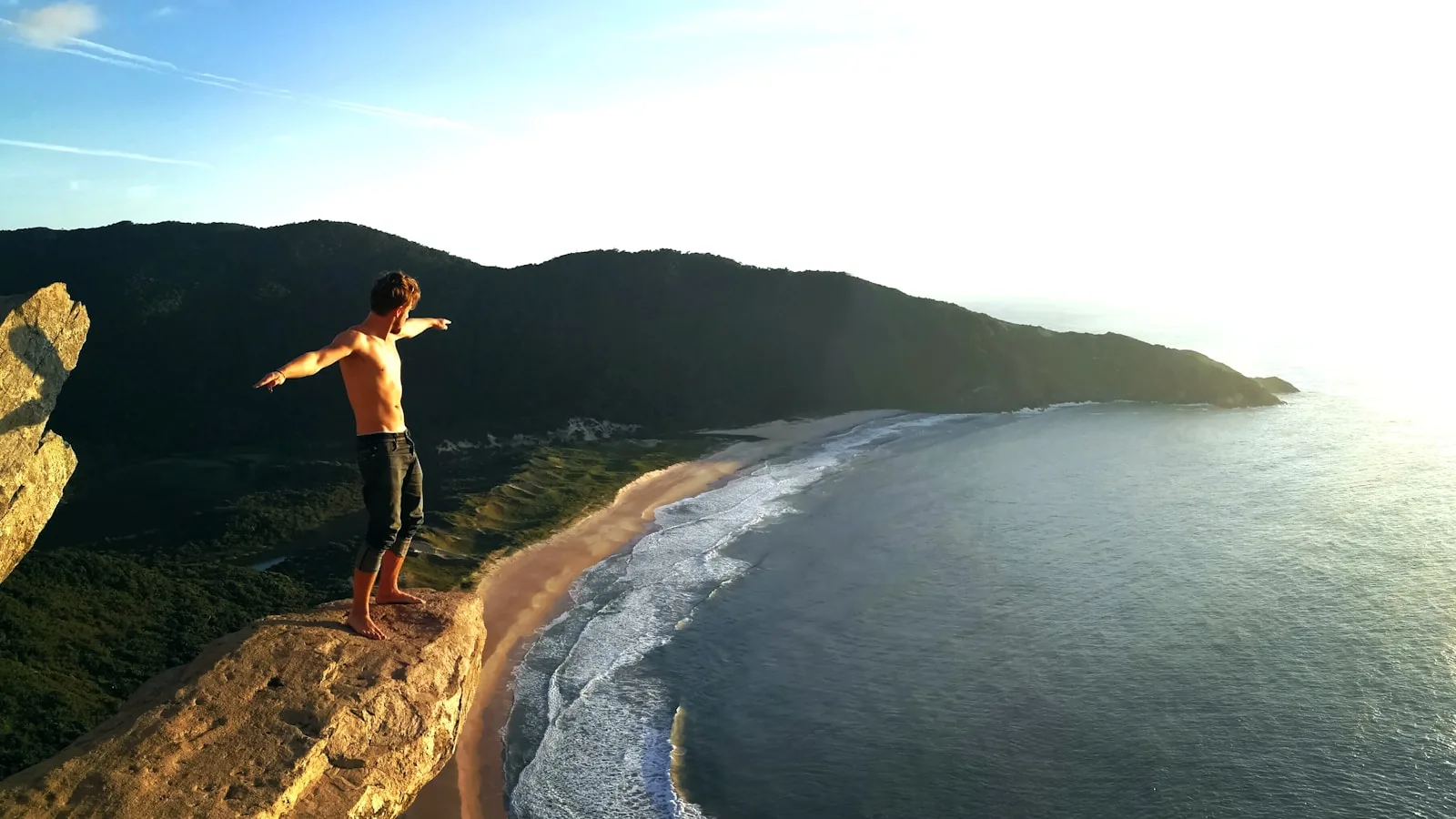 A rocky coast in Florianopolis