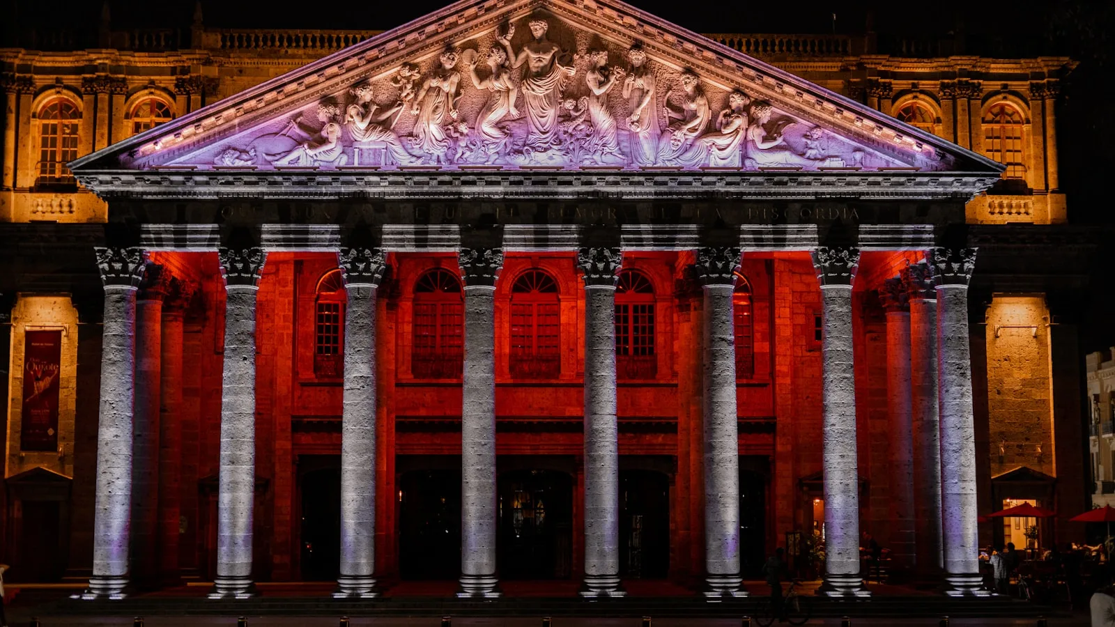 A theatre facade in Guadalajara