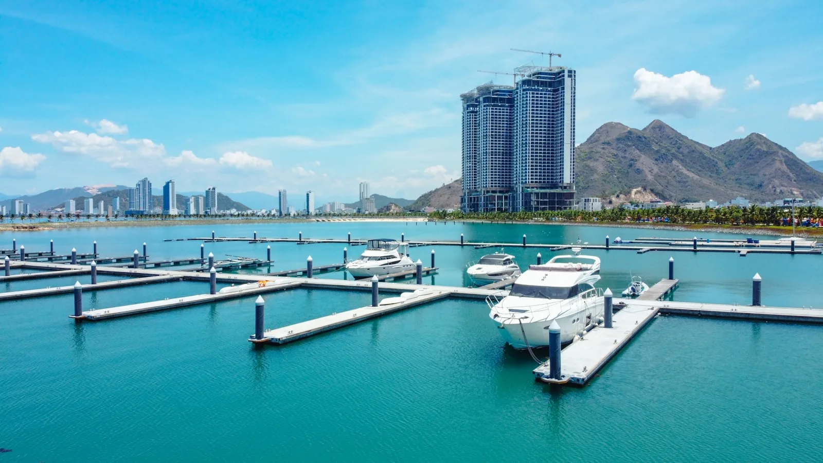 Boats at a marina in Nha Trang